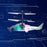 Induction Luminous Transparent Gesture Suspension Helicopter