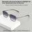 Pure Titanium Square Frame Double Beam Fashion Myopia Glasses For Men
